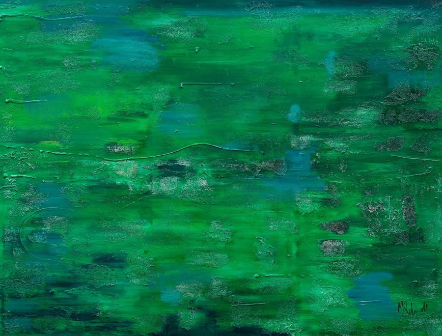 green texture art painting pool swimming pool water gemstone jewelry modern art